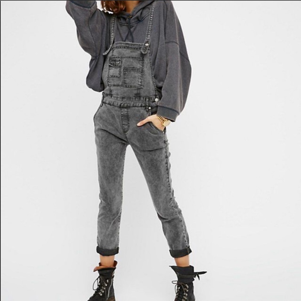 ISO -FP Washed denim overall- Sulfur